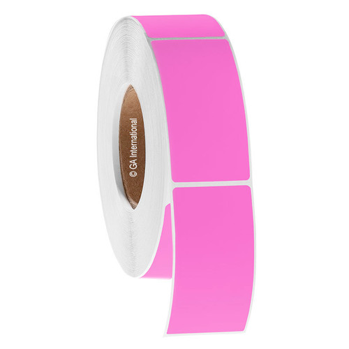 Permanent Steri-ThermoTAG - Autoclave-Resistant Thermal-Transfer Labels, Pink, 2" x 4", 250 labels/ roll