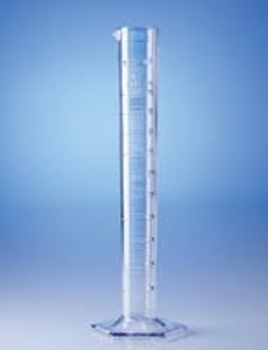 Graduated Cylinder, SAN, Molded Graduations, 100 ml, case/12