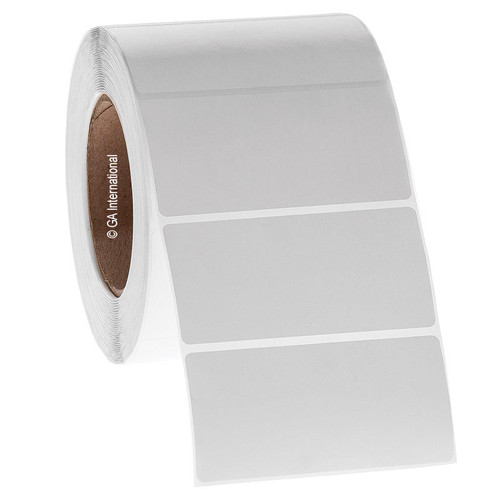 Paper Labels For Direct Thermal Printers, White, 4" x 2'' / 102mm x 50.8mm, 700 labels/ roll