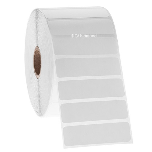 NitroTAG - Cryogenic Barcode Labels for Liquid Nitrogen Storage, White, 2.5" x 0.75", 2000 labels/roll