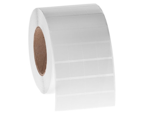 ParafiTAG - Xylene Resistant Labels for Paraffin Wax Blocks, White, 0.9375'' x 0.9375'' / 24mm x 24mm (4across), 4000 labels/roll