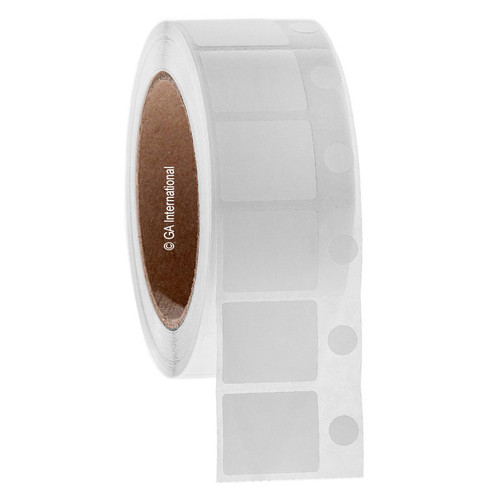 Cryo-DirectTAG - Cryogenic Labels for Direct Thermal Barcode Printers, White, 1.1875" x 1'' + 0.375' (circle)", 2,000 label sets/ roll