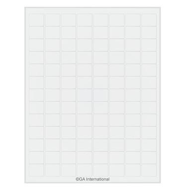 High-Quality Laser & Inkjet Matte Paper Labels (US Letter), White, 0.94" x 0.78", 10,400 labels/pack, 100 sheets/pack