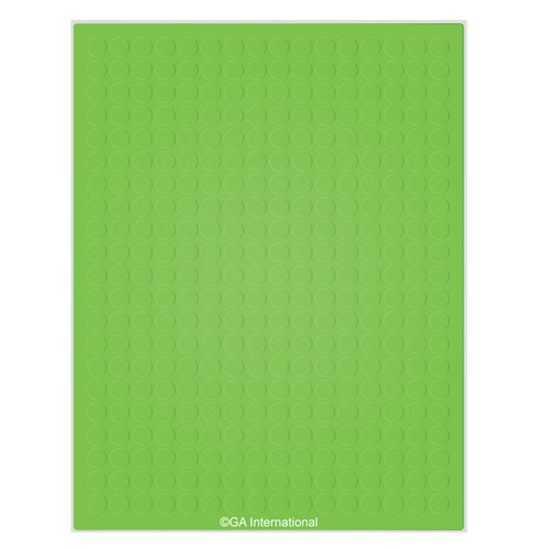 Permanent Cryo-LazrTAG - Cryogenic Labels for Laser Printers (US Letter) PATENTED, Green Apple, 0.43", 5,376 labels/pack, 16 sheets/pack