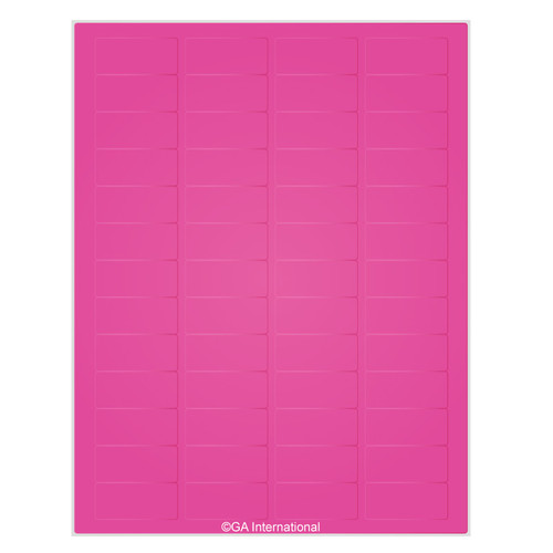 Removable Cryo-LazrTAG - Cryogenic Labels for Laser Printers (US Letter) PATENTED, Pink, 1.77" x 0.79", 832 labels/pack, 16 sheets/pack