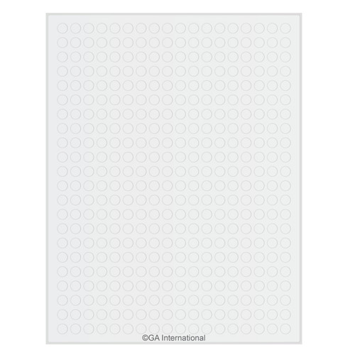 Permanent Cryo-LazrTAG - Deep-Freeze Labels for Laser Printers (US Letter) PATENTED, White, 0.35", 5,632 labels/pack, 16 sheets/pack
