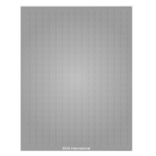 Permanent Cryo-LazrTAG - Cryogenic Labels for Laser Printers (US Letter) PATENTED, Silver, 0.43", 5,376 labels/pack, 16 sheets/pack