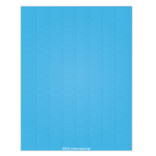 Removable Cryo-LazrTAG - Cryogenic Labels for Laser Printers (US Letter) PATENTED, Blue, 0.94" x 0.5", 2,688 labels/pack, 16 sheets/pack