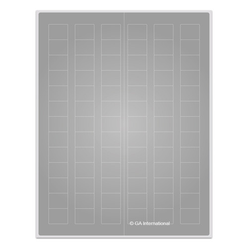 Permanent Cryo-LazrTAG - Cryogenic Labels for Laser Printers (US Letter) PATENTED, Silver, 0.94" x 0.77", 1,248 labels/pack, 16 sheets/pack