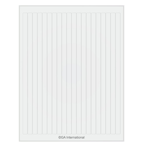 Permanent Cryo-LazrTAG - Cryogenic Labels for Laser Printers (US Letter) PATENTED, White, 0.394" x 9.843", 320 labels/pack, 16 sheets/pack