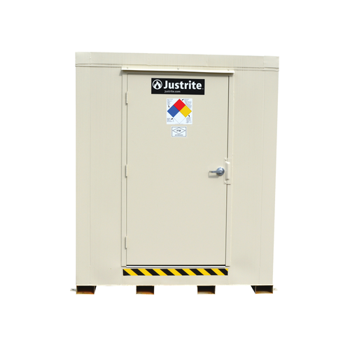 Outdoor Storage Locker, 4 Hour Fire Rated, 12-Drum