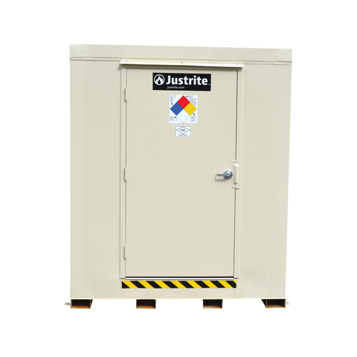 Outdoor Storage Locker, 4 Hour Fire Rated, 4-Drum with Explosion Relief