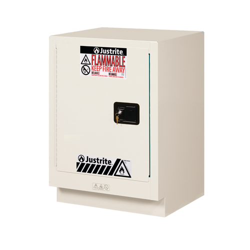 Safety Cabinet, Fume Hood ChemCor 15 gal, Manual Close, Left Door, Beige