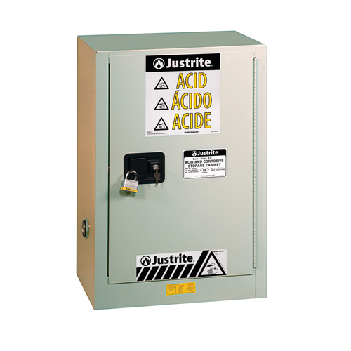 Safety Cabinet, Fume Hood ChemCor 15 gal, Self-Closing, Right Door, Beige