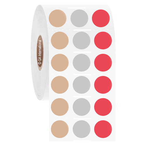 Permanent FreezerTAG Deep-Freeze Labels for Thermal-Transfer Barcode Printers, Mc, 0.5" /12.7mm (3 across), 3000 labels/roll