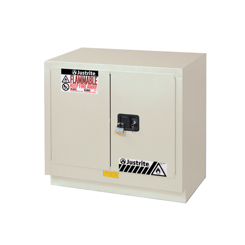 Justrite® Under Fume Hood Safety Cabinet, 23 gal, Self-Closing