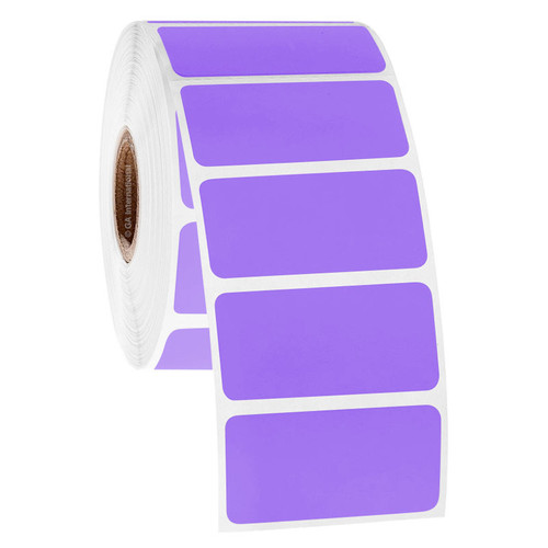Permanent FreezerTAG Deep-Freeze Labels for Thermal-Transfer Barcode Printers, Lavender, 2" x 1", 2000 labels/roll