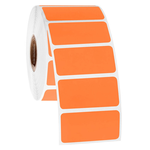 Removable FreezerTAG Deep-Freeze Labels for Thermal-Transfer Barcode Printers, Orange, 2'' x 1'' / 50.8mm x 25.4mm, 1000 labels/roll