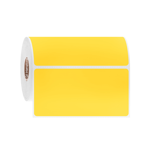 Permanent FreezerTAG Deep-Freeze Labels for Thermal-Transfer Barcode Printers, Yellow, 4" x 2", 500 labels/roll