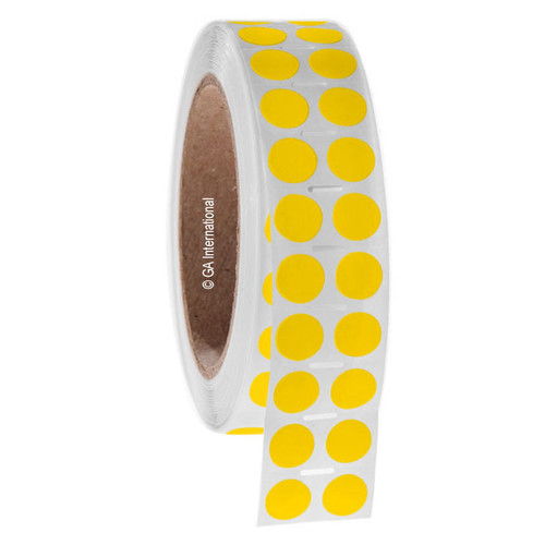 Permanent FreezerTAG Deep-Freeze Labels for Thermal-Transfer Barcode Printers, Yellow, 0.5", 2000 labels/roll
