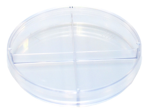 KORD-Valmark Petri Dish, 100x15mm Quad Plate, Slippable, case/500