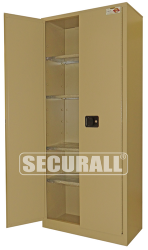 Industrial Single-Wall Storage Cabinets For Storing General Office Supplies, 2-Door, 84" x 36" x 18"