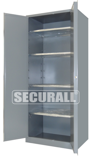 Industrial Single-Wall Storage Cabinets For Storing General Office Supplies, 2-Door, 84" x 36" x 24"
