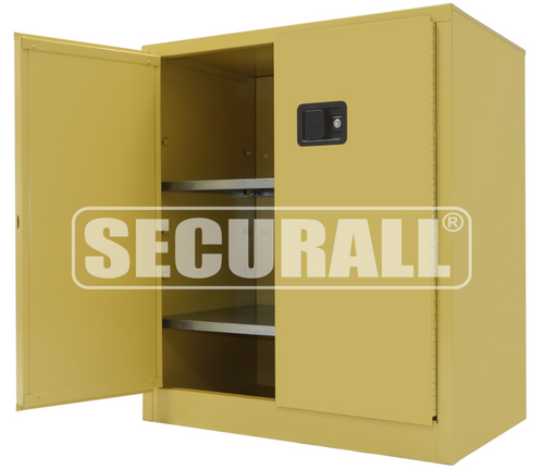 Industrial Single-Wall Storage Cabinets For Storing General Office Supplies, 2-Door, 42" x 36" x 24"