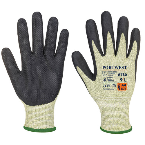 Arc Grip Glove, Green/Black, Level A4