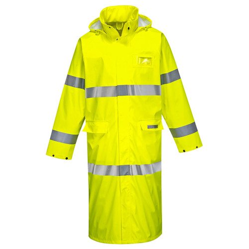 Sealtex Flame Resistant Hi Viz Coat 50, Yellow, Class 3 with Reflective Safety Tape