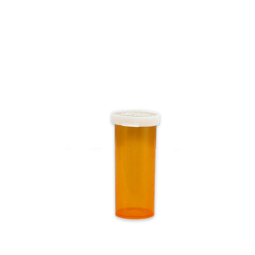 Amber Pharmacy Vials, Easy Snap-Caps, Amber, 8 dram (30mL), case/500