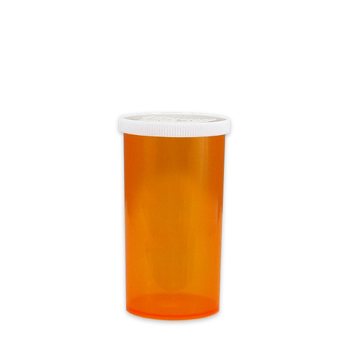 Economy Pharmacy Vials, Amber, Easy Snap-Caps, 40 dram (148mL), case/190