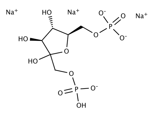 D-Fructose 1,6-diphosphate trisodium salt (C6H11O12Na3P2), 5 grams