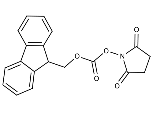 Fmoc-OSu (9-Fluorenylmethyl succinimidyl carbonate) (C19H15NO5), 25 grams