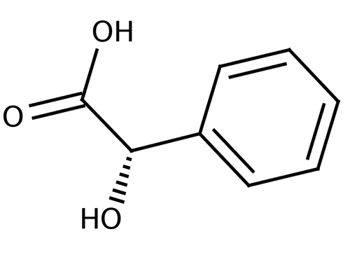 L-(+)-Mandelic acid (C6H5CH(OH)CO2H), 25 grams