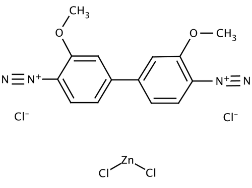 Fast Blue B salt (C14H12Cl4N4O2Zn), 25 grams