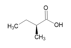 S)-(+)-2-Methylbutyric acid (C2H5CH(CH3)CO2H), 100 mg