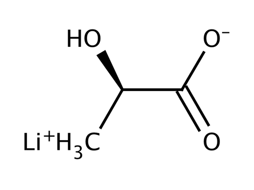 D-(-)-Lactic acid lithium salt (C3H5O3·Li), 100 mg