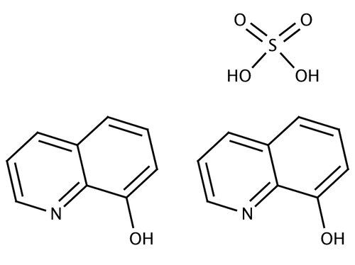 8-Hydroxyquinoline sulfate (C18H14N2O2·H2SO4), 100 grams