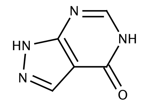Allopurinol (C5H4N4O), 100 grams