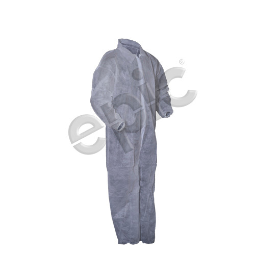 Disposable Coveralls, Polypropylene, White, case/25