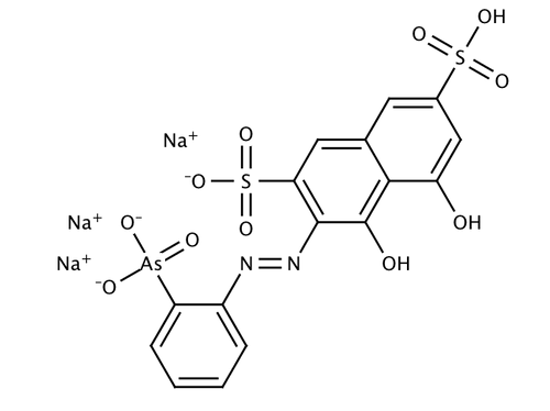 Arsenazo I (C16H10AsN2Na3O11S2), 1 grams