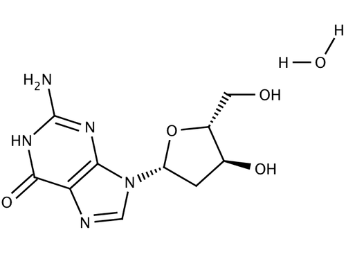 2-Deoxyguanosine monohydrate (C10H13N5O4·H2O), 1 grams