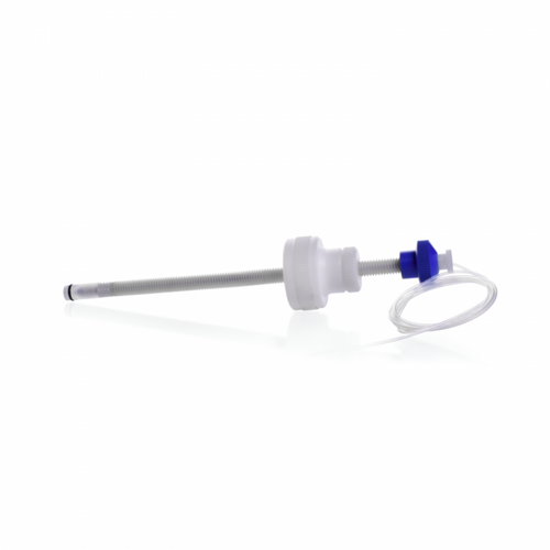 Concise depiction of KIMBLE® CHROMAFLEX® Flow Adapter designed for Jacketed Column with 4.8 cm size and 1/8 tubing (DWK-420876-0040)