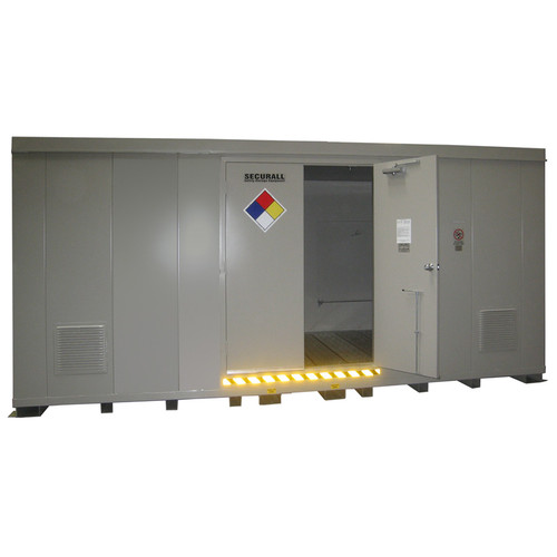 HazMat Drum Storage Building with Optional Fire Rating, 32-Drum