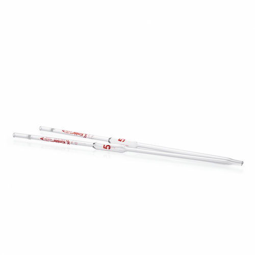 KIMBLE® KIMAX® Borosilicate Glass Volumetric Pipet, Class A, Batch Certified and Serialized, TD/TC, Color : White, 5 ml, case/6