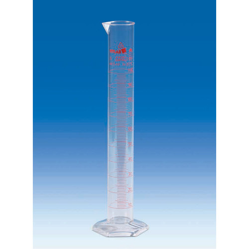 Graduated Cylinder, PMP, 100 ml, Class A Certified, Choose Size, Pack/2