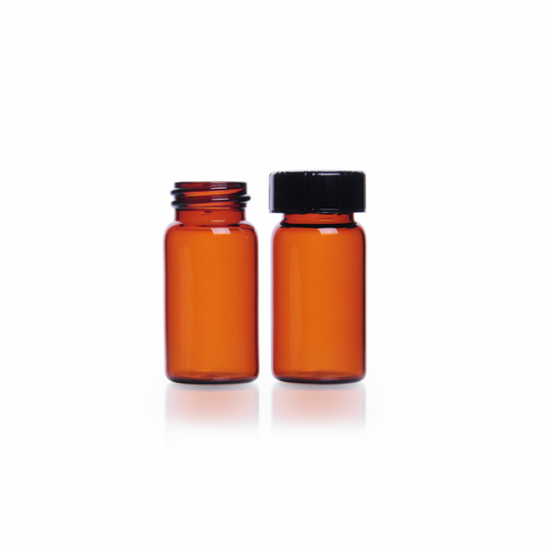 Kimble® Amber Sample Vial, Borosilicate Glass, 40 ml, 24-400, case/72