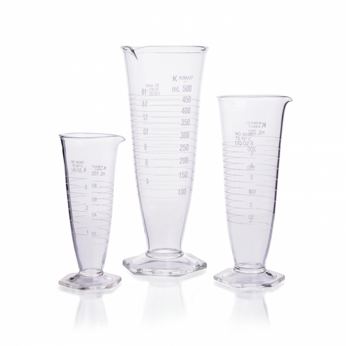 KIMBLE® KIMAX® Borosilicate Glass Pharmaceutical Graduated Cylinder, Class A, TD, conical shaped, 1000 ml KIMBLE® KIMAX® Borosilicate Glass Pharmaceutical Graduated Cylinder, Class A, TD, conical shaped, 1000 ml