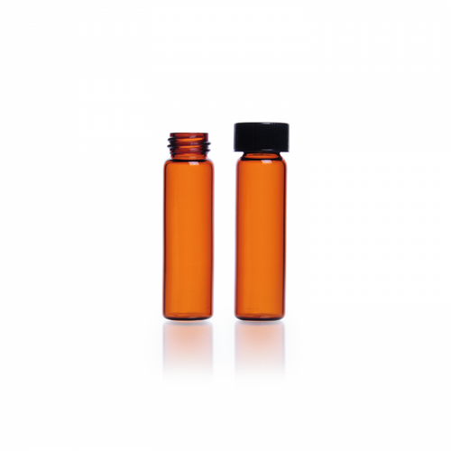 Kimble® Amber Sample-Vial, Borosilicate Glass, 4 ml, case/200